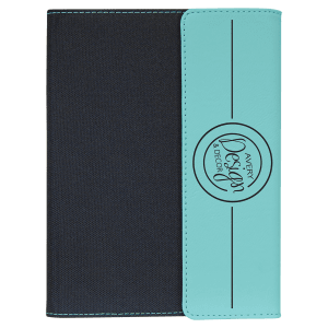 7"x9" Leatherette & Canvas Portfolio w / Notepad