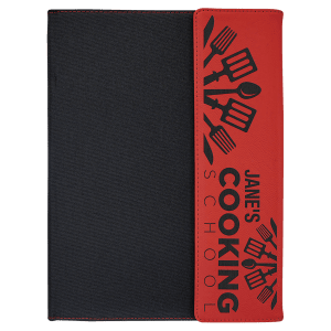 9.5"x12" Leatherette & Canvas Portfolio w / Notepad