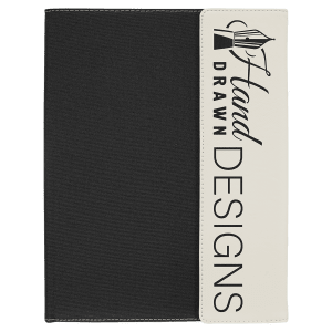9.5"x12" Leatherette & Canvas Portfolio w / Notepad