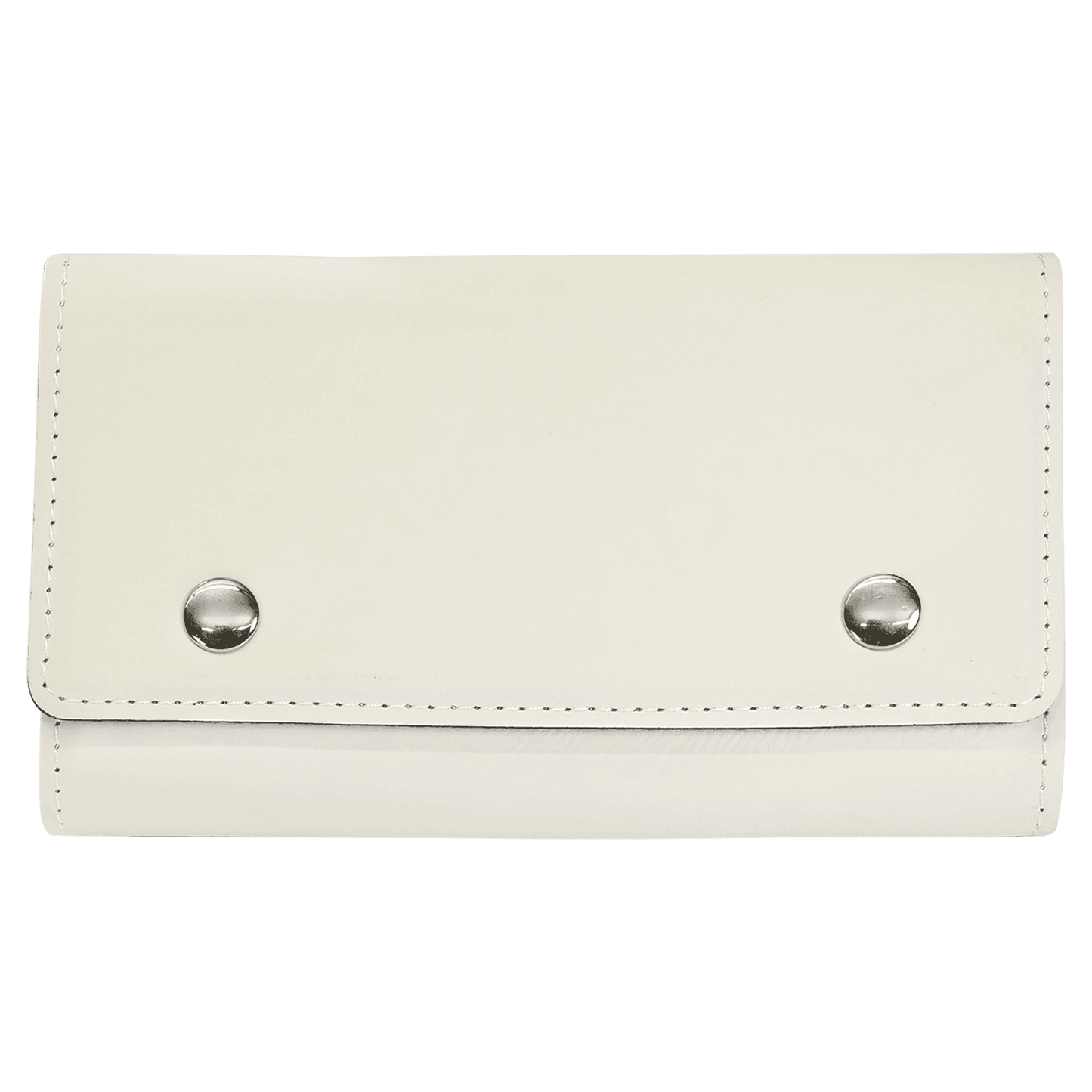 White Laserable Leatherette Card & Dice Set (Sold by Case of 10)