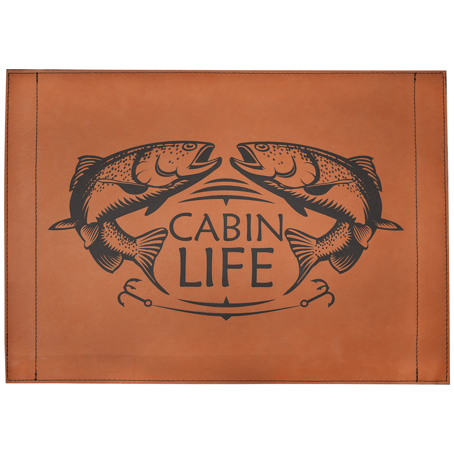 16" x 12" Rawhide Laserable Leatherette Insert for Serving Tray (Sold by Case of 1)