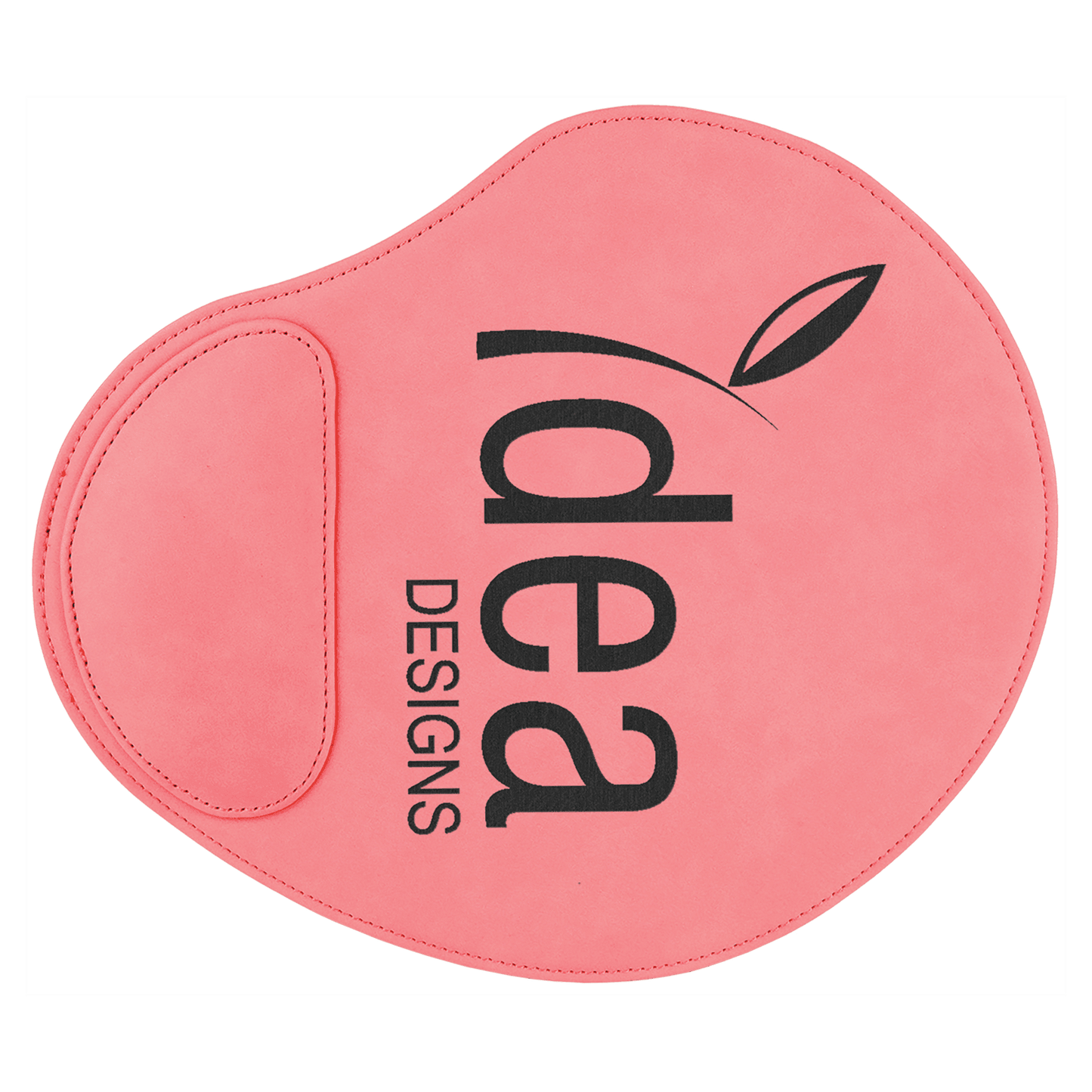 9" x 10 1/4" Pink Laserable Leatherette Mouse Pad (Sold by Case of 6)