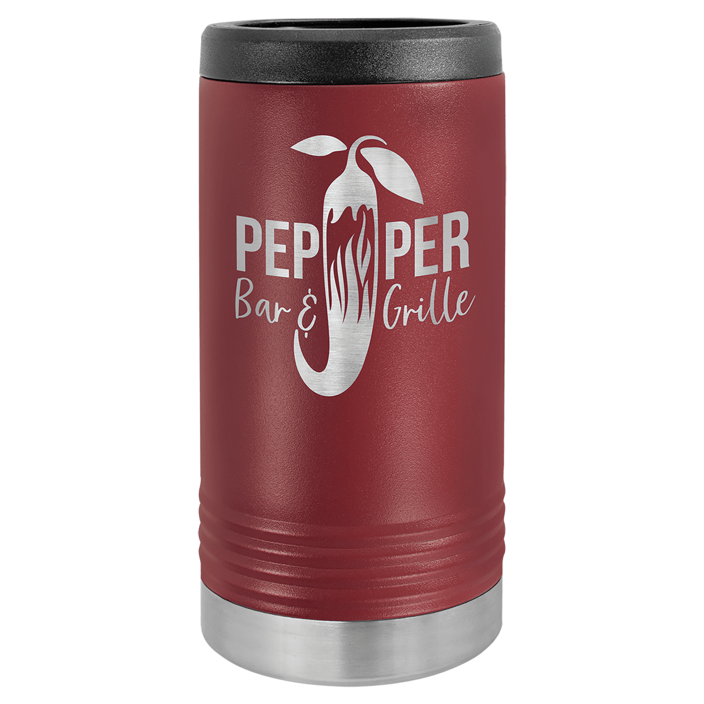 Polar Camel Maroon Slim Beverage Holder (Sold by Case of 24)