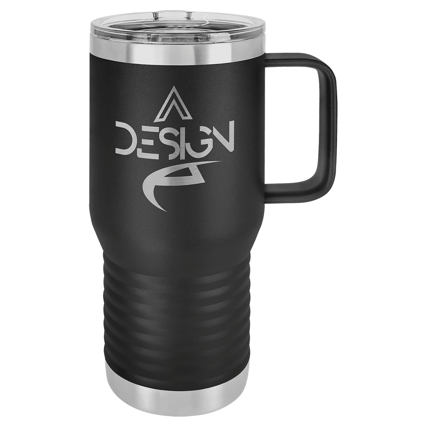 Polar Camel 20 oz. Black Vacuum Insulated Travel Mug with Slider Lid (Sold by Case of 24)