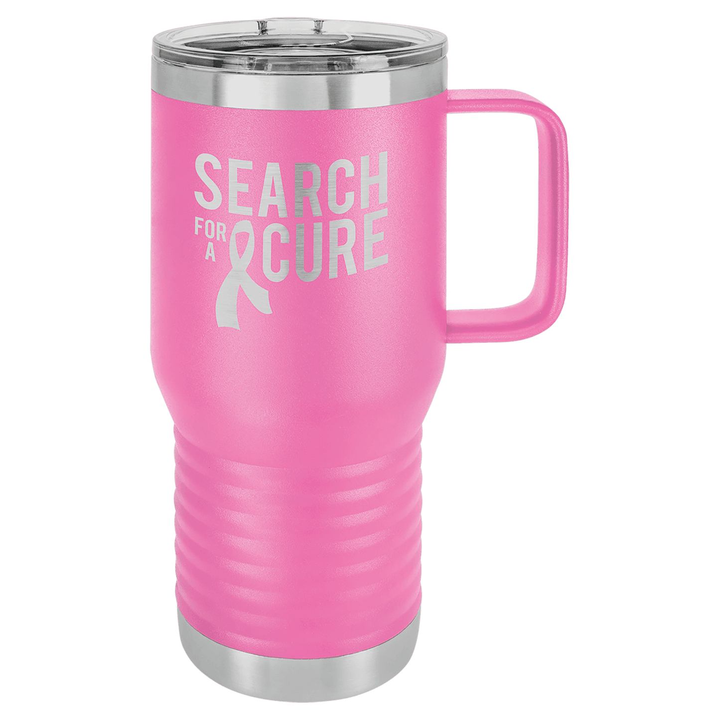 Polar Camel 20 oz. Pink Vacuum Insulated Travel Mug with Slider Lid (Sold by Case of 24)