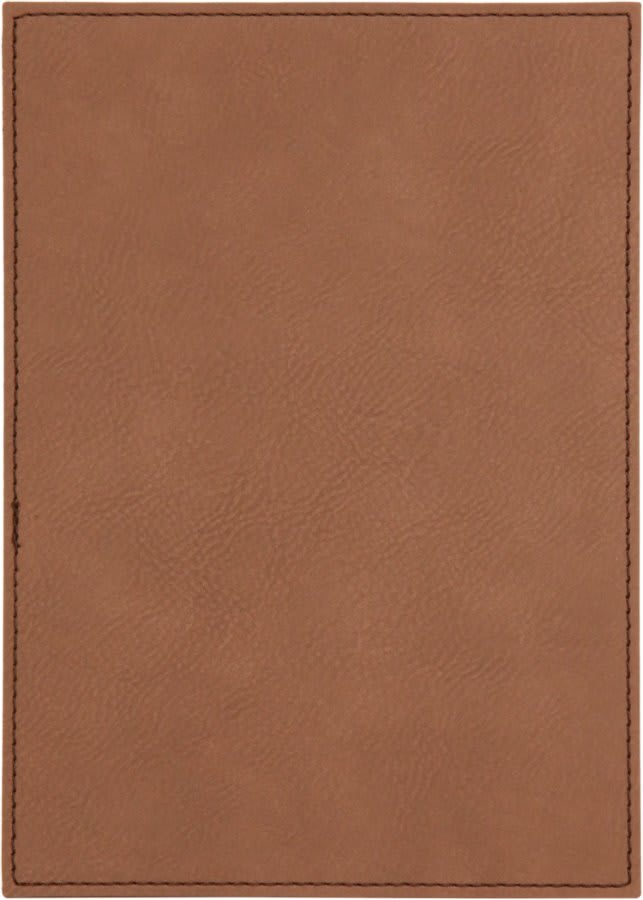 5" x 7" Dark Brown Leatherette Plaque Plate (Sold by Case of 6)