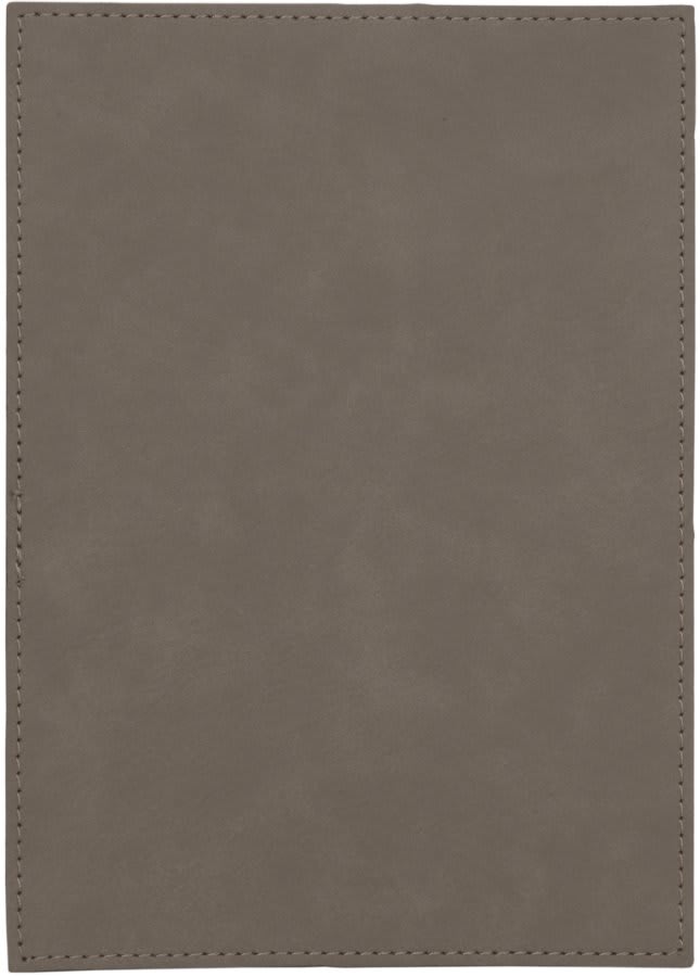 5" x 7" Gray Leatherette Plaque Plate (Sold by Case of 6)