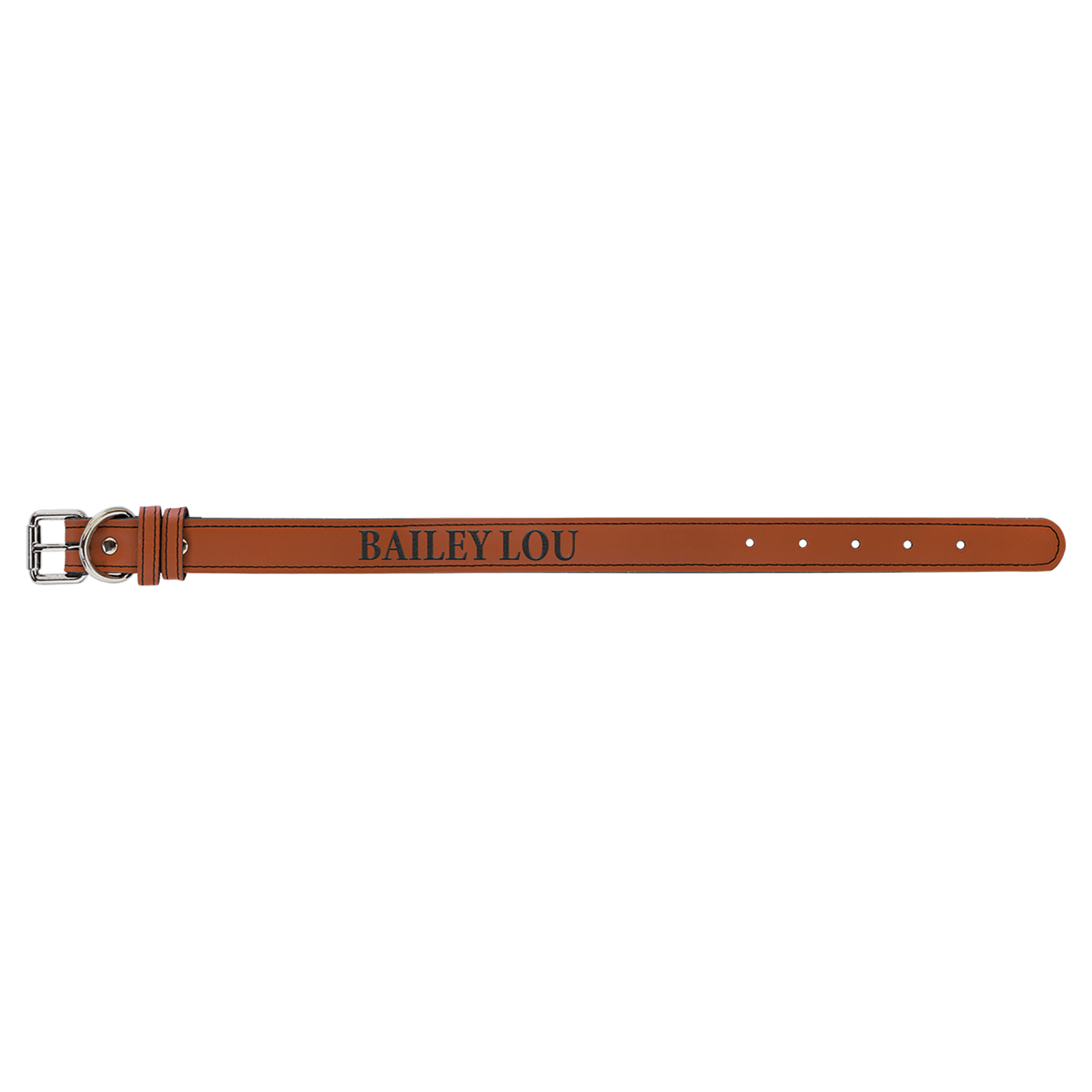 Small 15" x 3/4" Rawhide Laserable Leatherette Dog Collar (Sold by Case of 10)