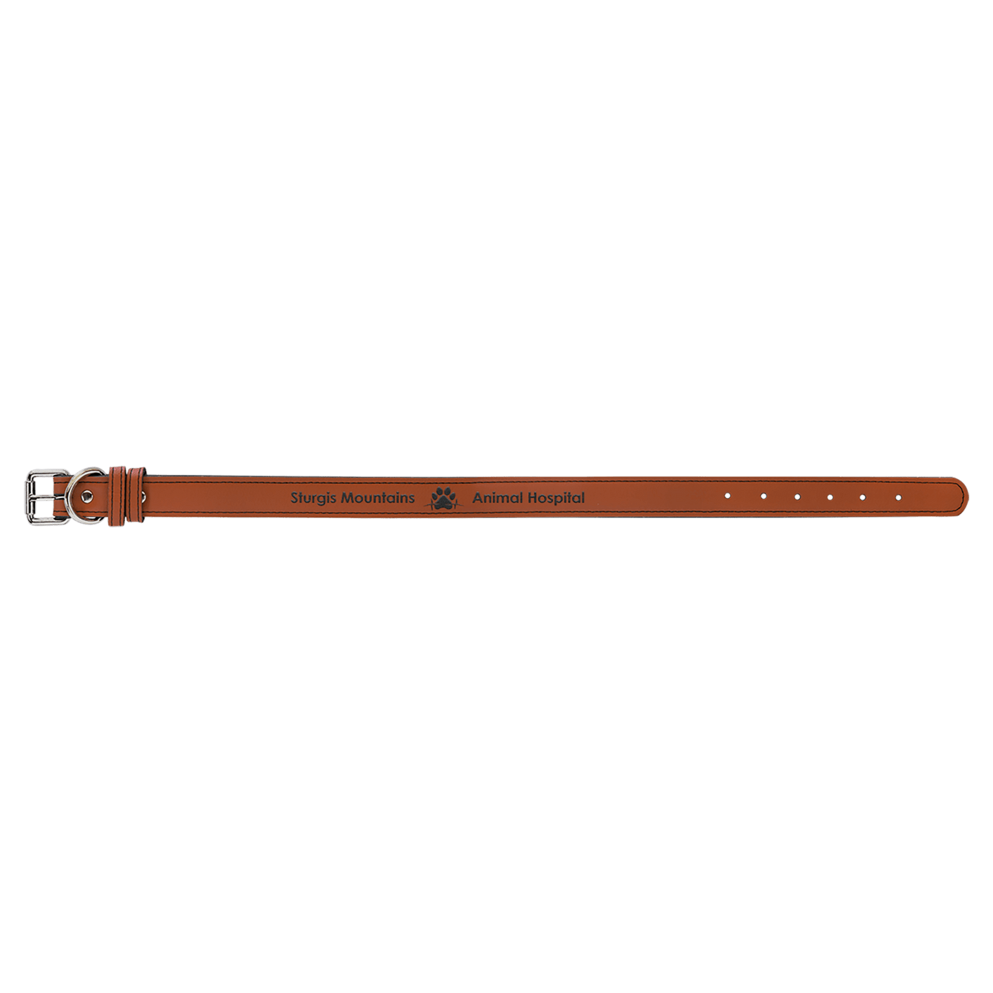 Extra Large 27" x 1 1/4" Rawhide Laserable Leatherette Dog Collar (Sold by Case of 10)