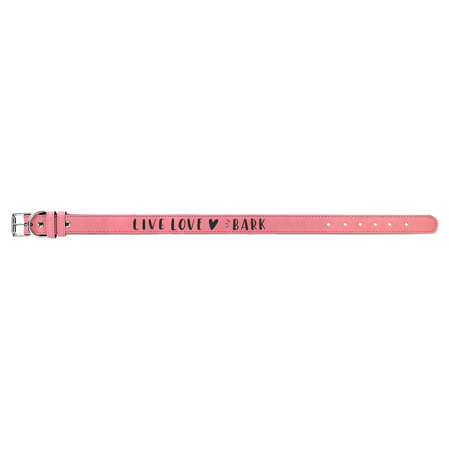 Extra Large 27" x 1 1/4" Pink Laserable Leatherette Dog Collar (Sold by Case of 10)