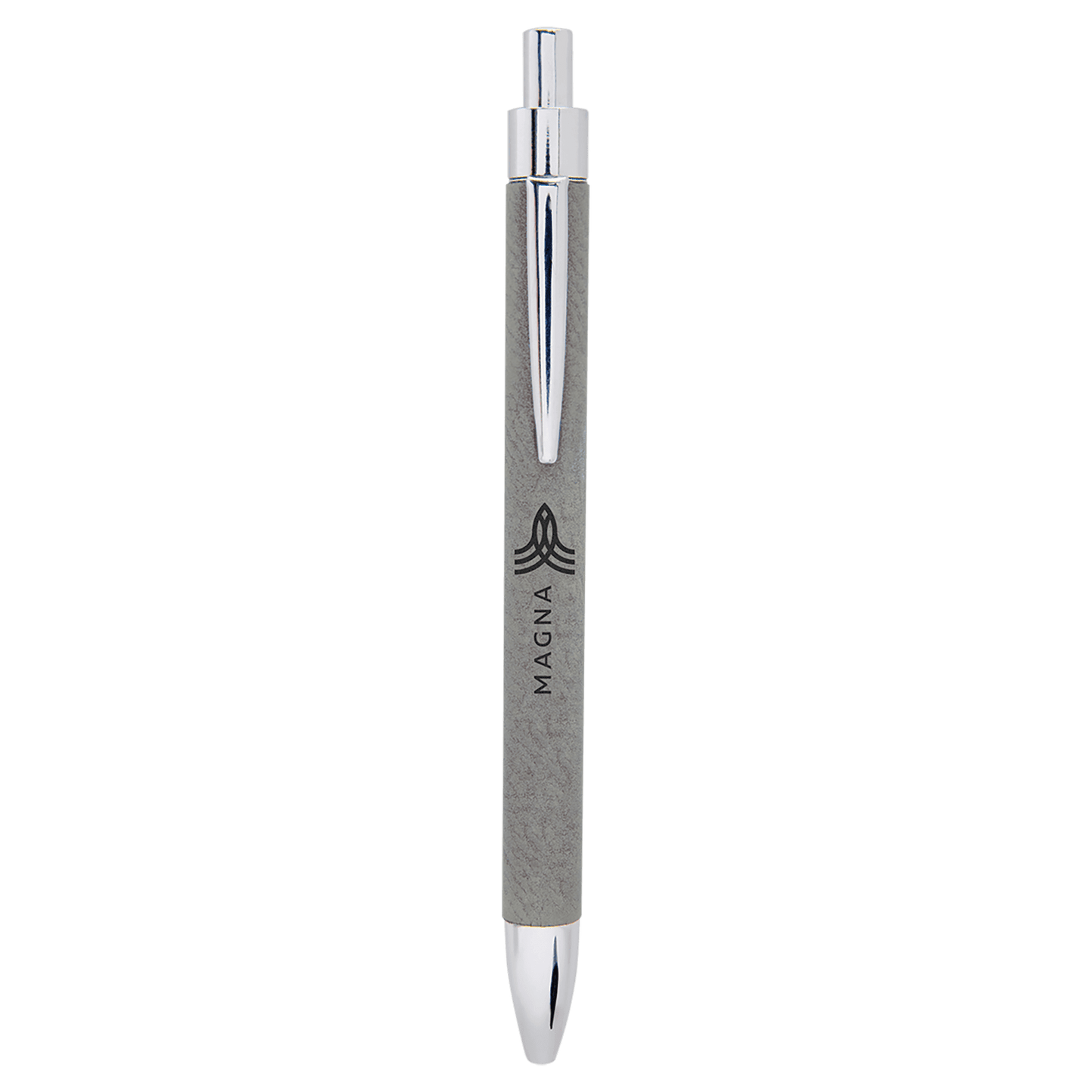 Gray Laserable Leatherette Pen (Sold by Case of 25)