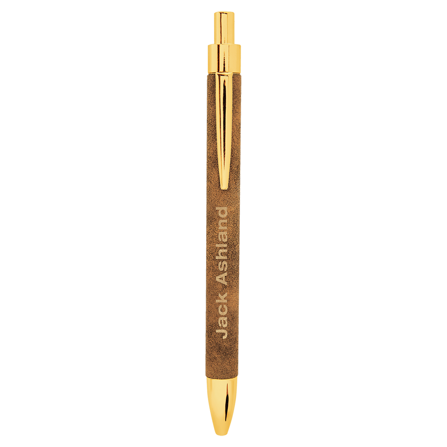 Rustic/Gold Laserable Leatherette Pen (Sold by Case of 25)