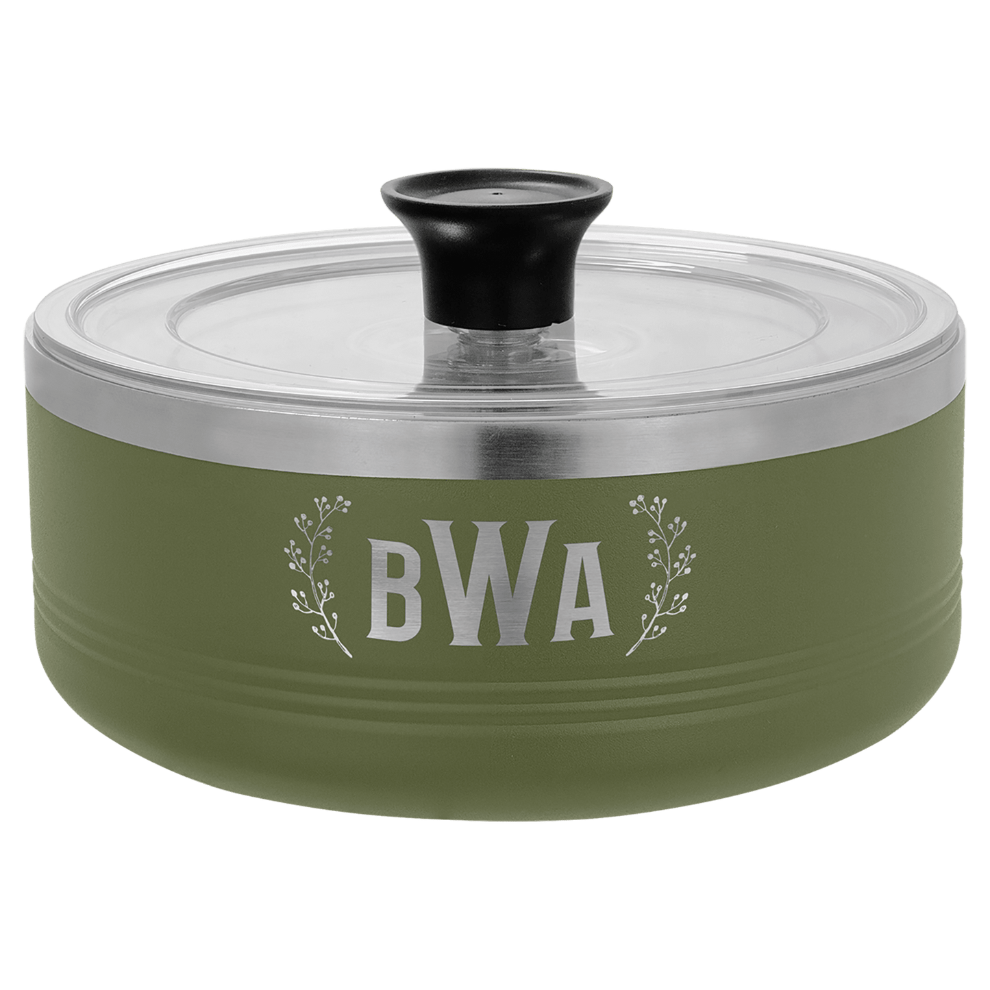 Polar Camel Olive Green 1 1/4 Quart Serving Bowl with Lid (Sold by Case of 6)
