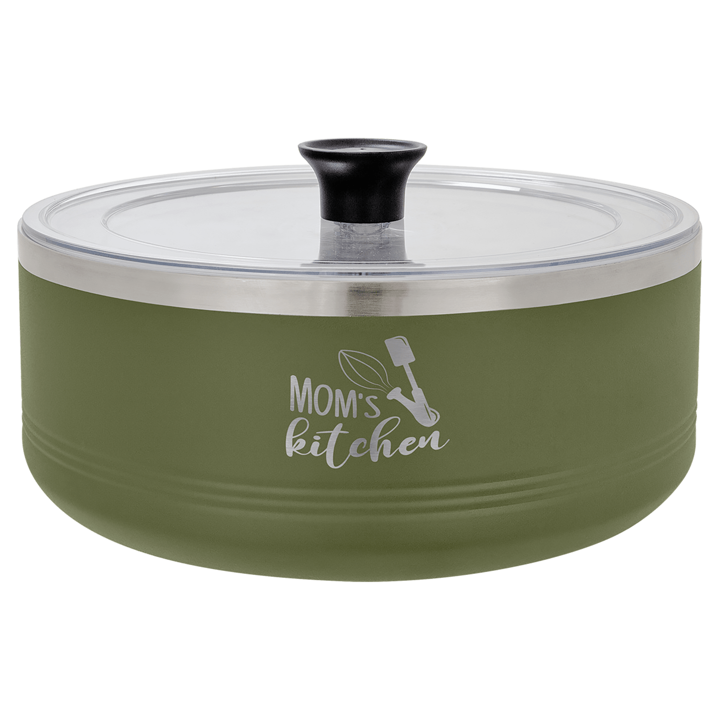 Polar Camel Olive Green 3 Quart Serving Bowl with Lid (Sold by Case of 4)