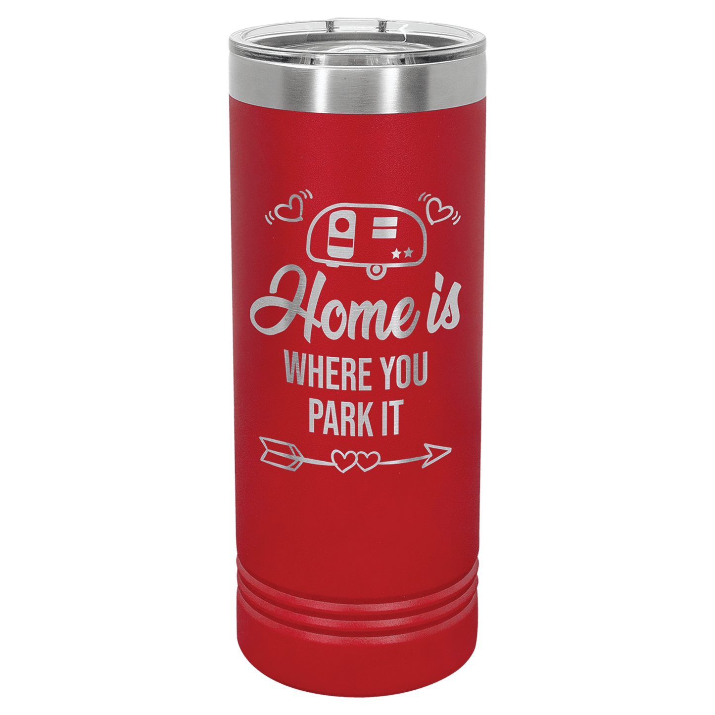 Polar Camel 22 oz. Red Skinny Tumbler with Slider Lid (Sold by Case of 24)