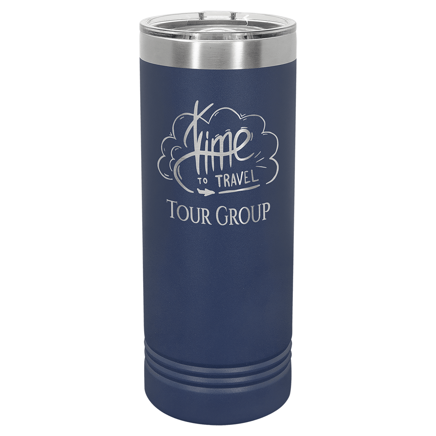 Polar Camel 22 oz. Navy Blue Skinny Tumbler with Slider Lid (Sold by Case of 24)
