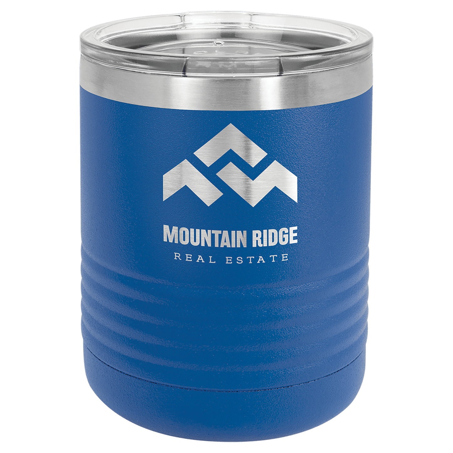 Polar Camel 10 oz. Royal Blue Vacuum Insulated Ringneck Tumbler with Clear Lid (Sold by Case of 24)