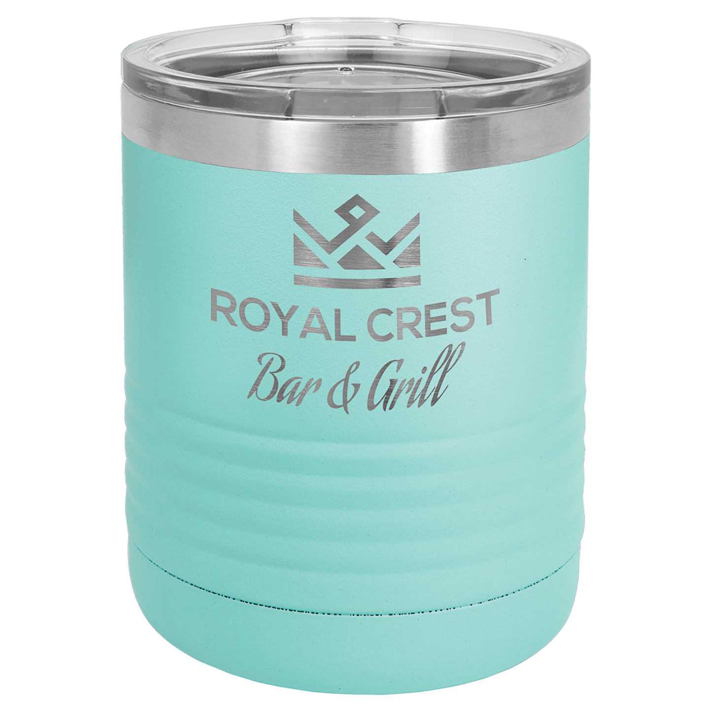 Polar Camel 10 oz. Teal Vacuum Insulated Ringneck Tumbler with Clear Lid (Sold by Case of 24)