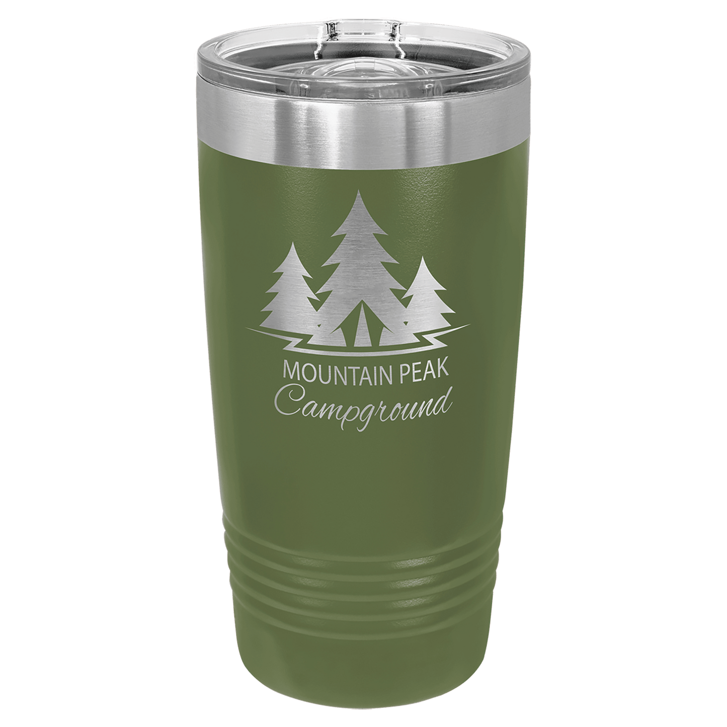 Polar Camel 20 oz. Olive Green Insulated Ringneck Tumbler with Slider Lid (Sold by Case of 24)