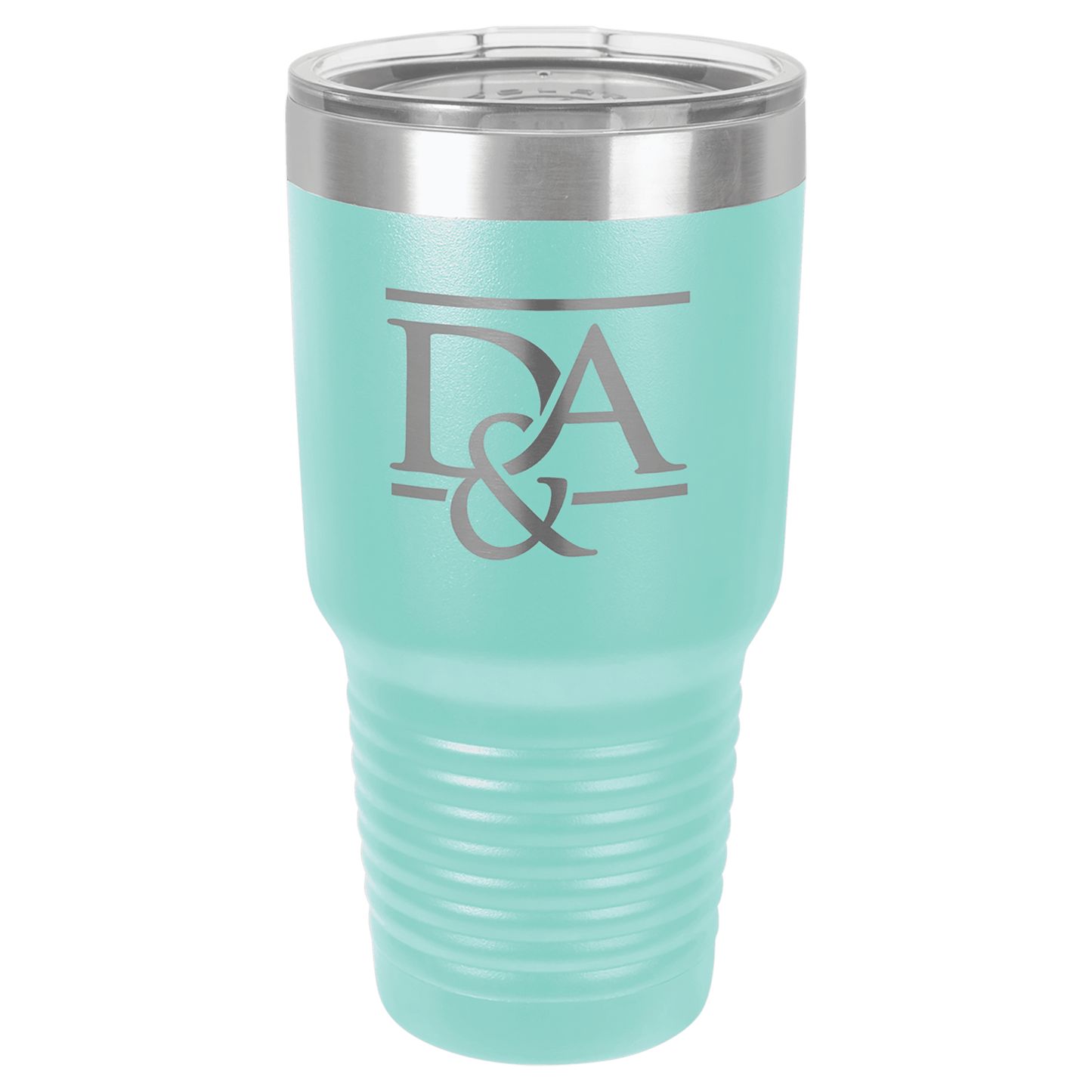 Polar Camel 30 oz. Teal Ringneck Vacuum Insulated Tumbler with Clear Lid (Sold by Case of 24)