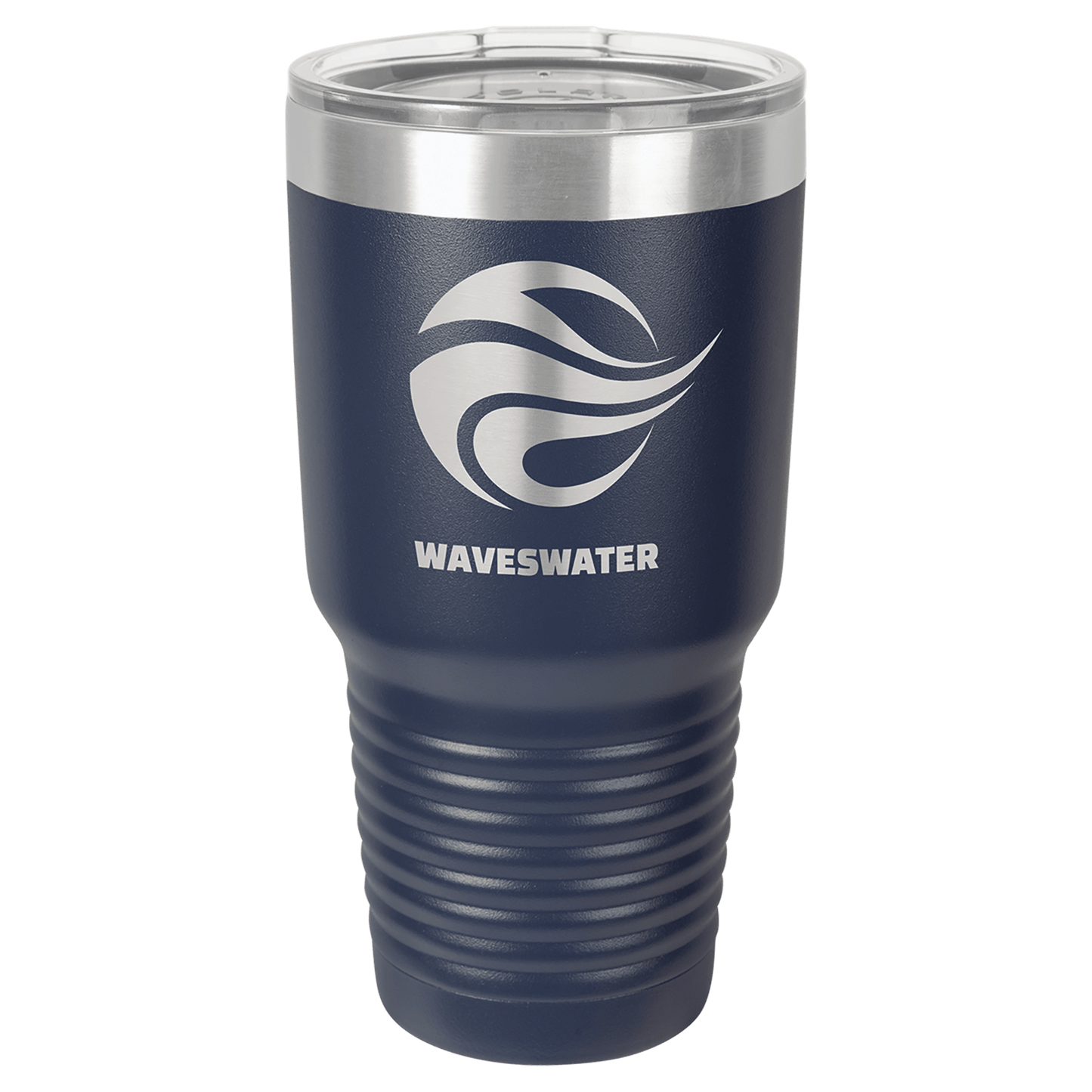 Polar Camel 30 oz. Navy Blue Vacuum Insulated Ringneck Tumbler with Clear Lid (Sold Individually - Limited Quantities)