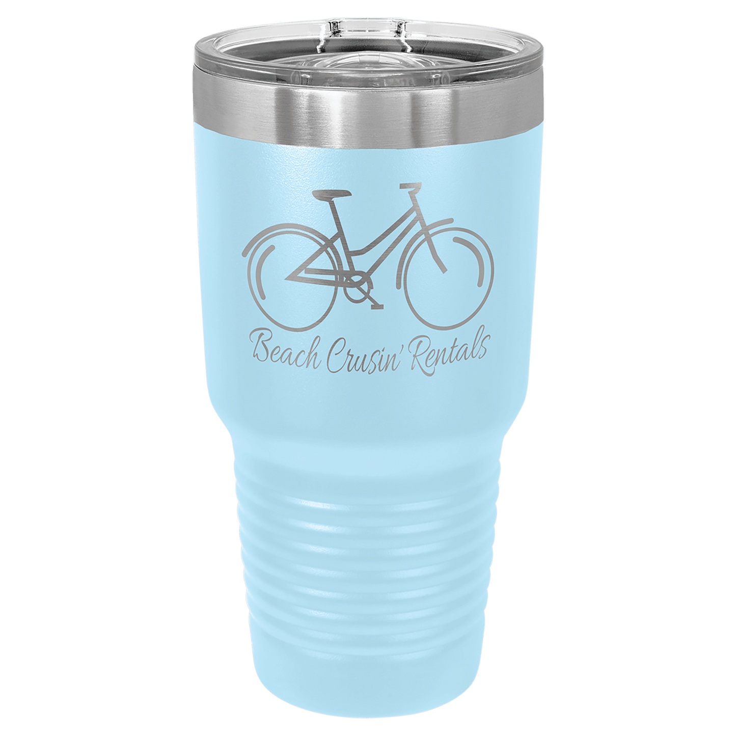 Polar Camel 30 oz. Light Blue Insulated Ringneck Tumbler with Slider Lid (Sold by Case of 24)