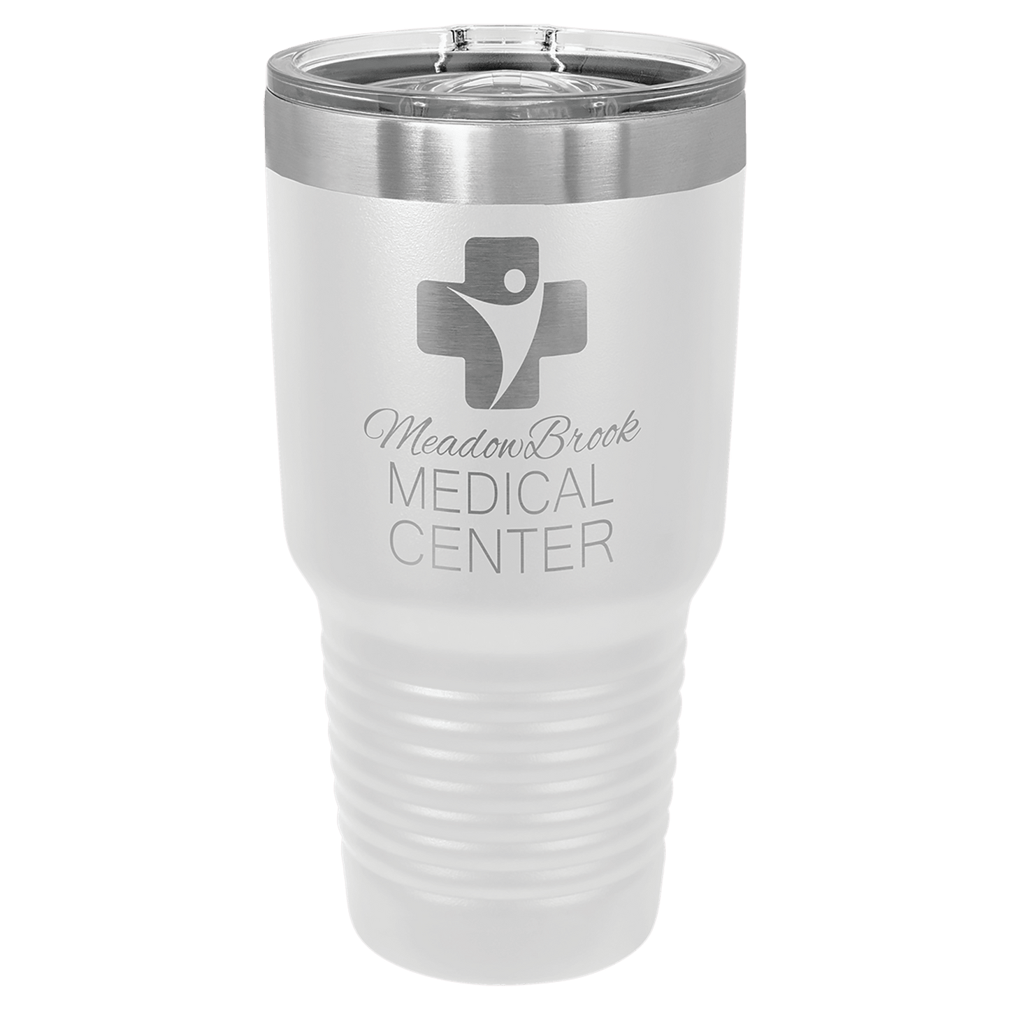 Polar Camel 30 oz. White Insulated Ringneck Tumbler with Slider Lid (Sold by Case of 24)