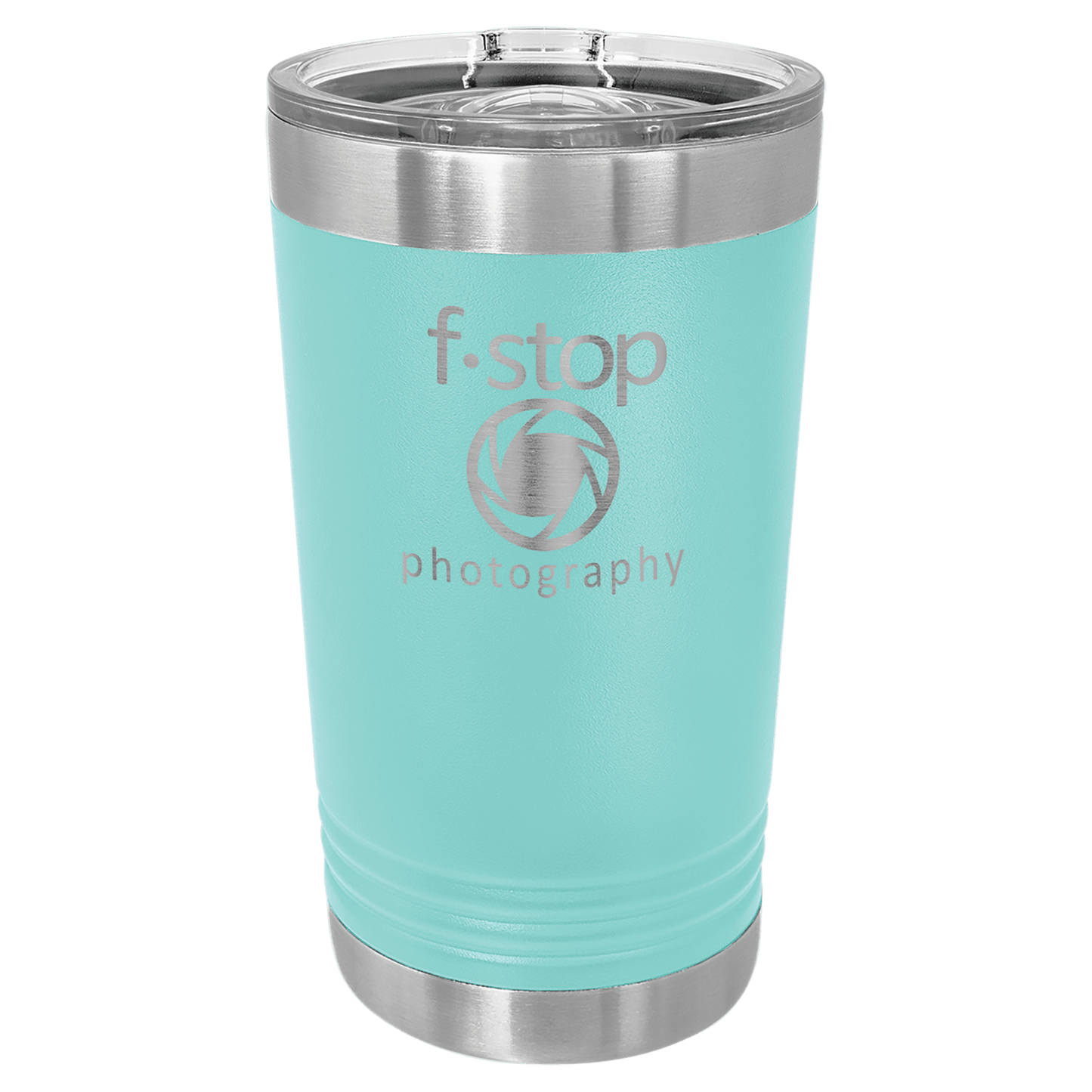 Polar Camel Teal 16 oz. Pint with Slider Lid (Sold by Case of 24)