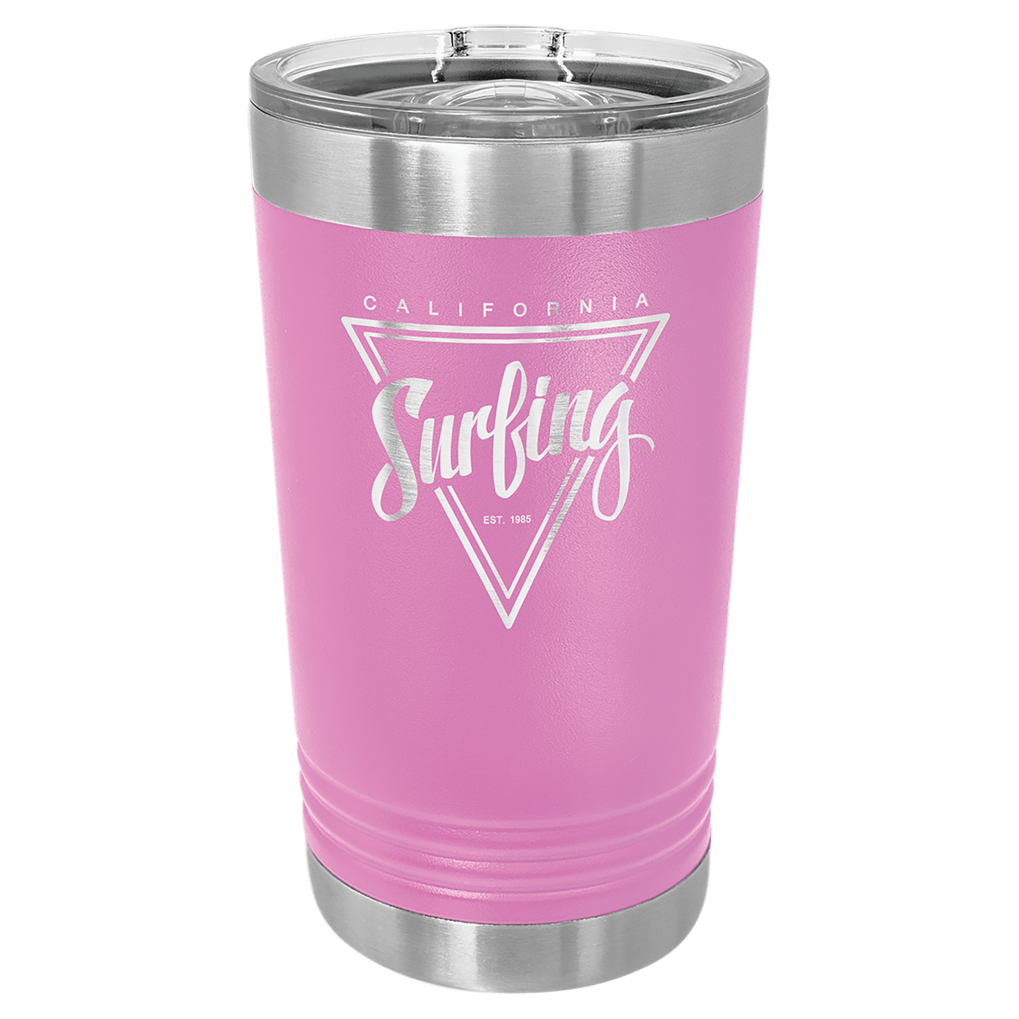 Polar Camel Light Purple 16 oz. Pint with Slider Lid (Sold by Case of 24)