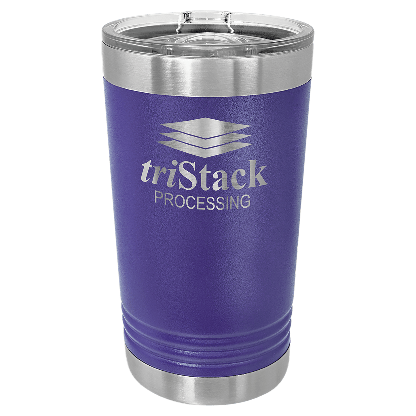 Polar Camel Purple 16 oz. Pint with Slider Lid (Sold by Case of 24)