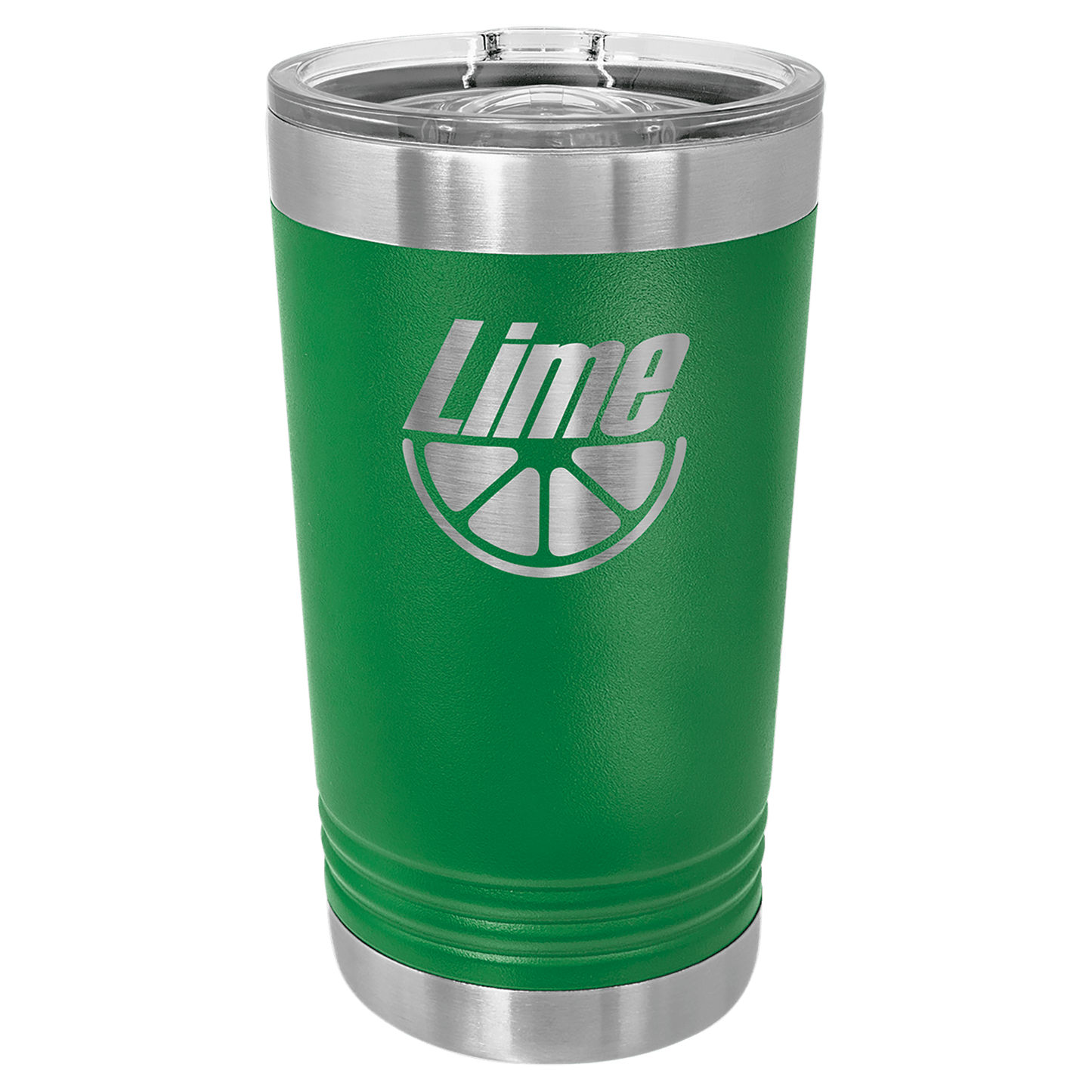 Polar Camel Green 16 oz. Pint with Slider Lid (Sold by Case of 24)