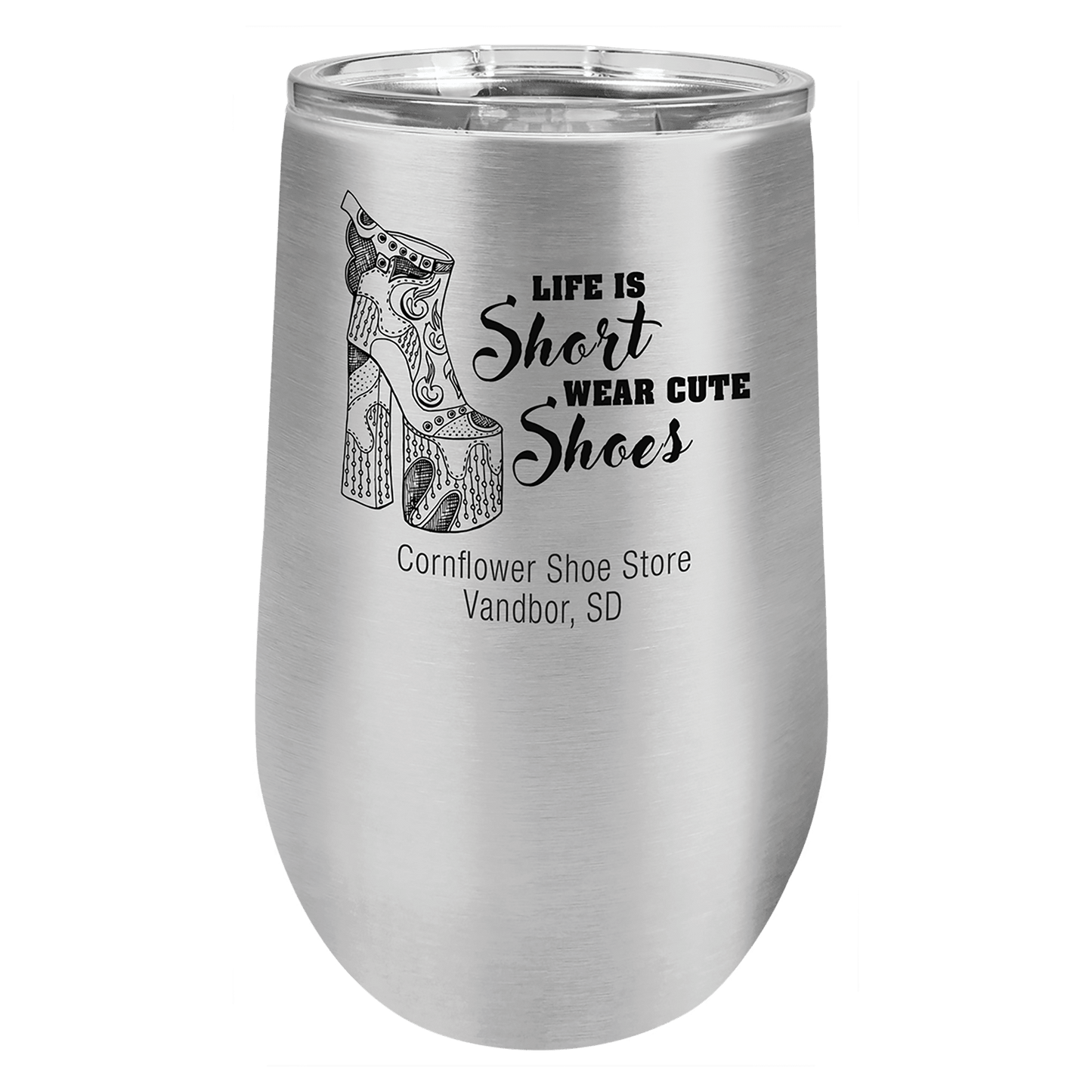 Polar Camel 16 oz. Stainless Steel Vacuum Insulated Stemless Tumbler with Lid (Sold by Case of 24)