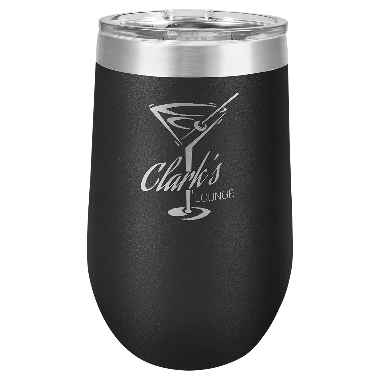 Polar Camel 16 oz. Black Vacuum Insulated Stemless Tumbler with Lid (Sold by Case of 24)