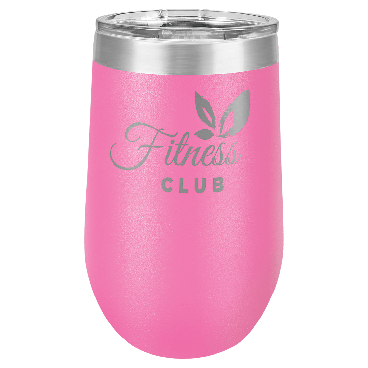 Polar Camel 16 oz. Pink Vacuum Insulated Stemless Tumbler with Lid (Sold by Case of 24)