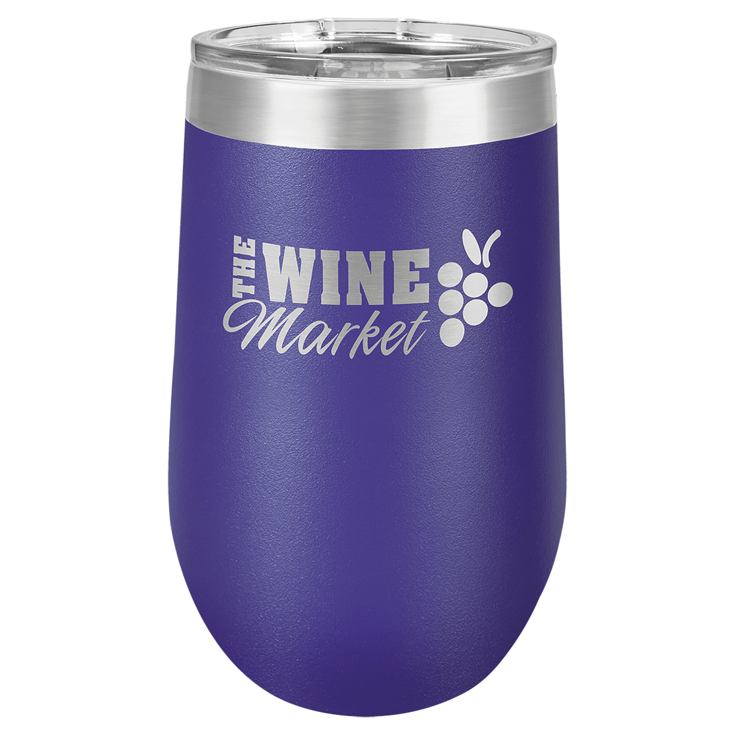 Polar Camel 16 oz. Purple Vacuum Insulated Stemless Tumbler with Lid (Sold by Case of 24)