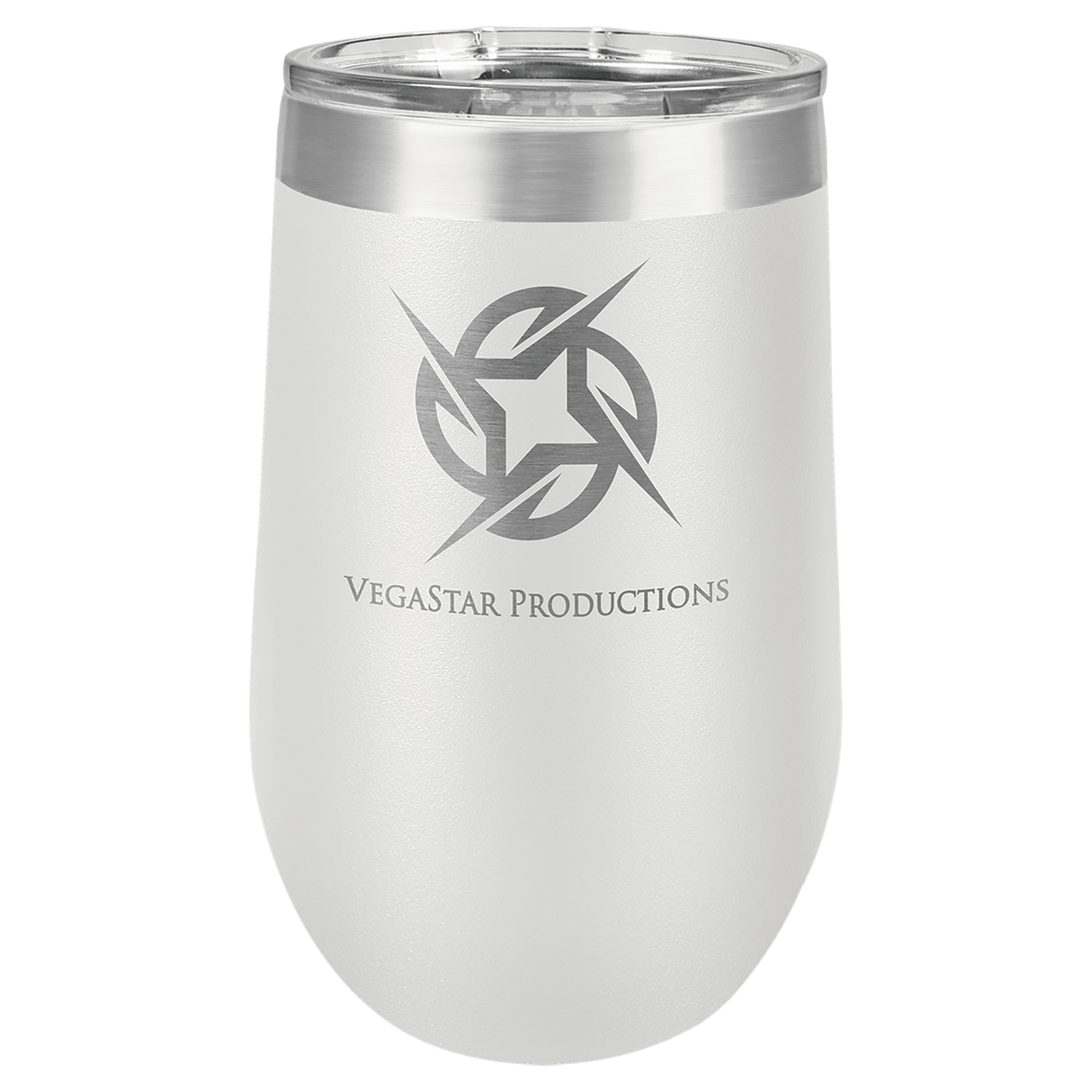 Polar Camel 16 oz. White Vacuum Insulated Stemless Tumbler with Lid (Sold by Case of 24)