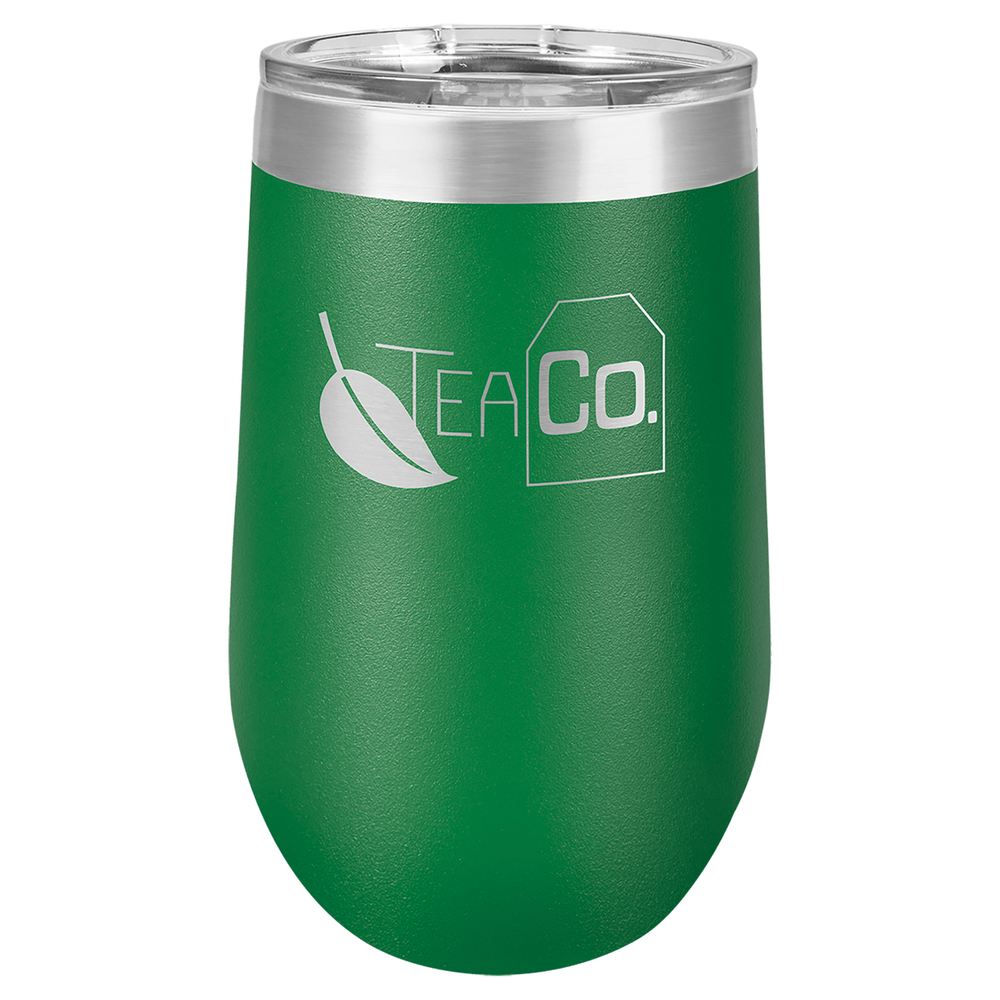 Polar Camel 16 oz. Green Vacuum Insulated Stemless Tumbler with Lid (Sold by Case of 24)