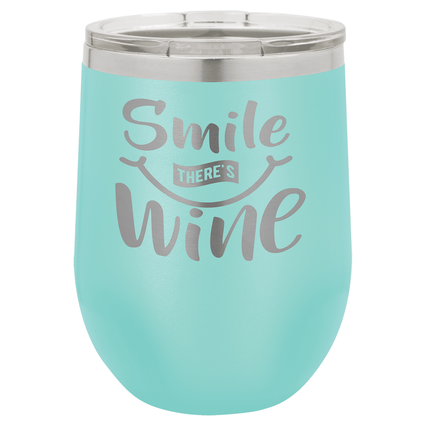 Polar Camel 12 oz. Teal Vacuum Insulated Stemless Wine Tumbler with Lid (Sold by Case of 24)