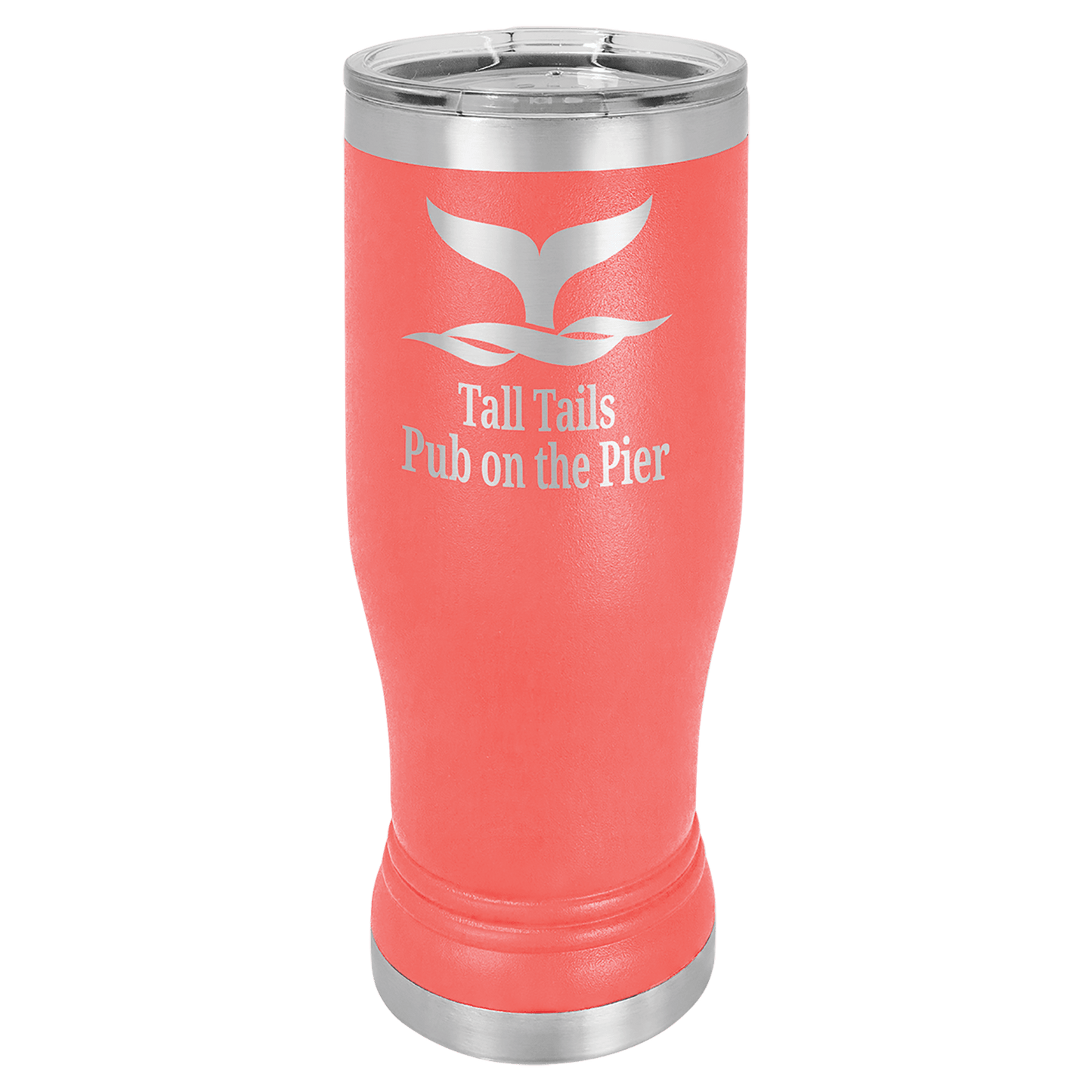 Coral 14 oz. Polar Camel Pilsner with Clear Lid (Sold by Case of 24)