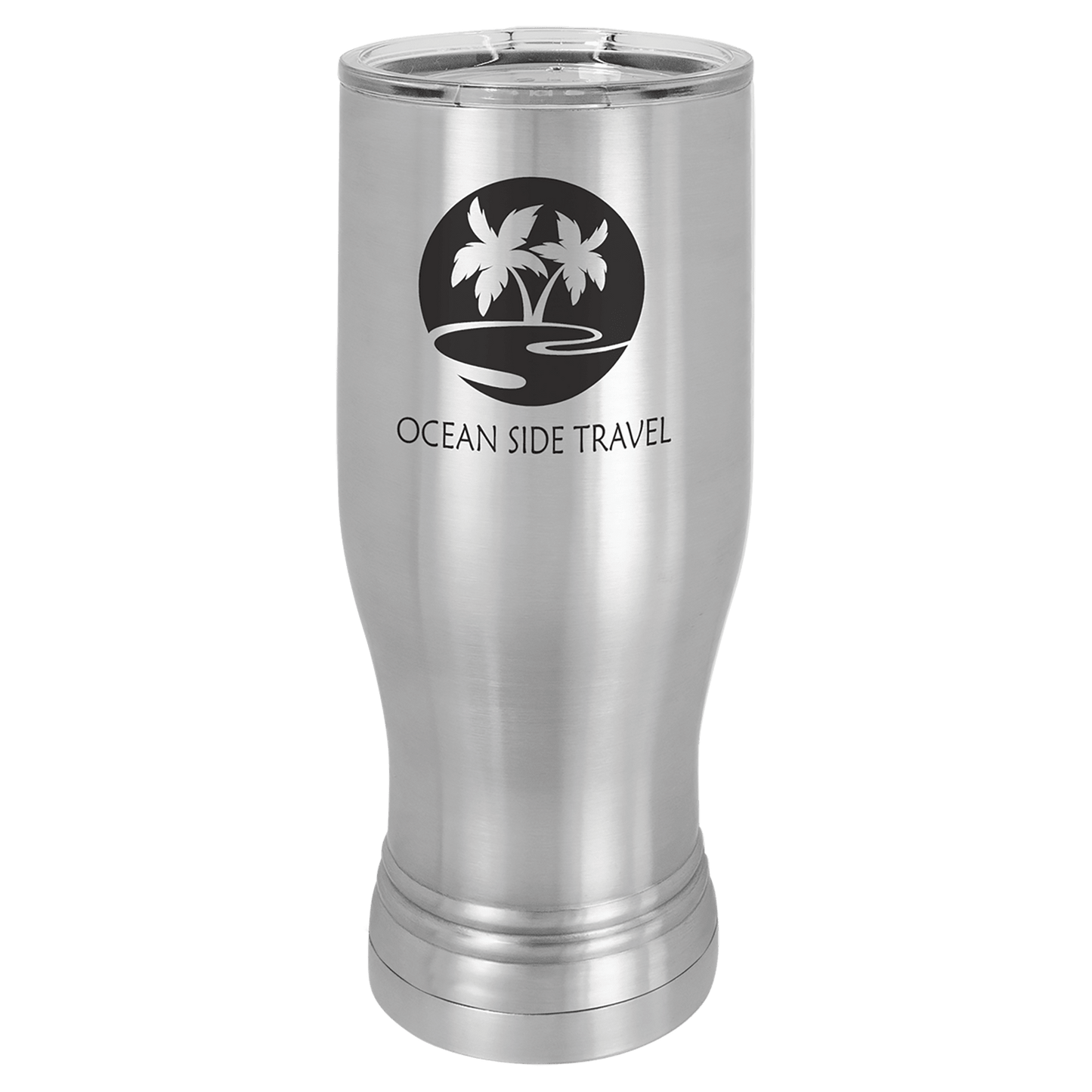 Polar Camel Stainless Steel 20 oz Pilsner with Clear Lid (Sold by Case of 24)