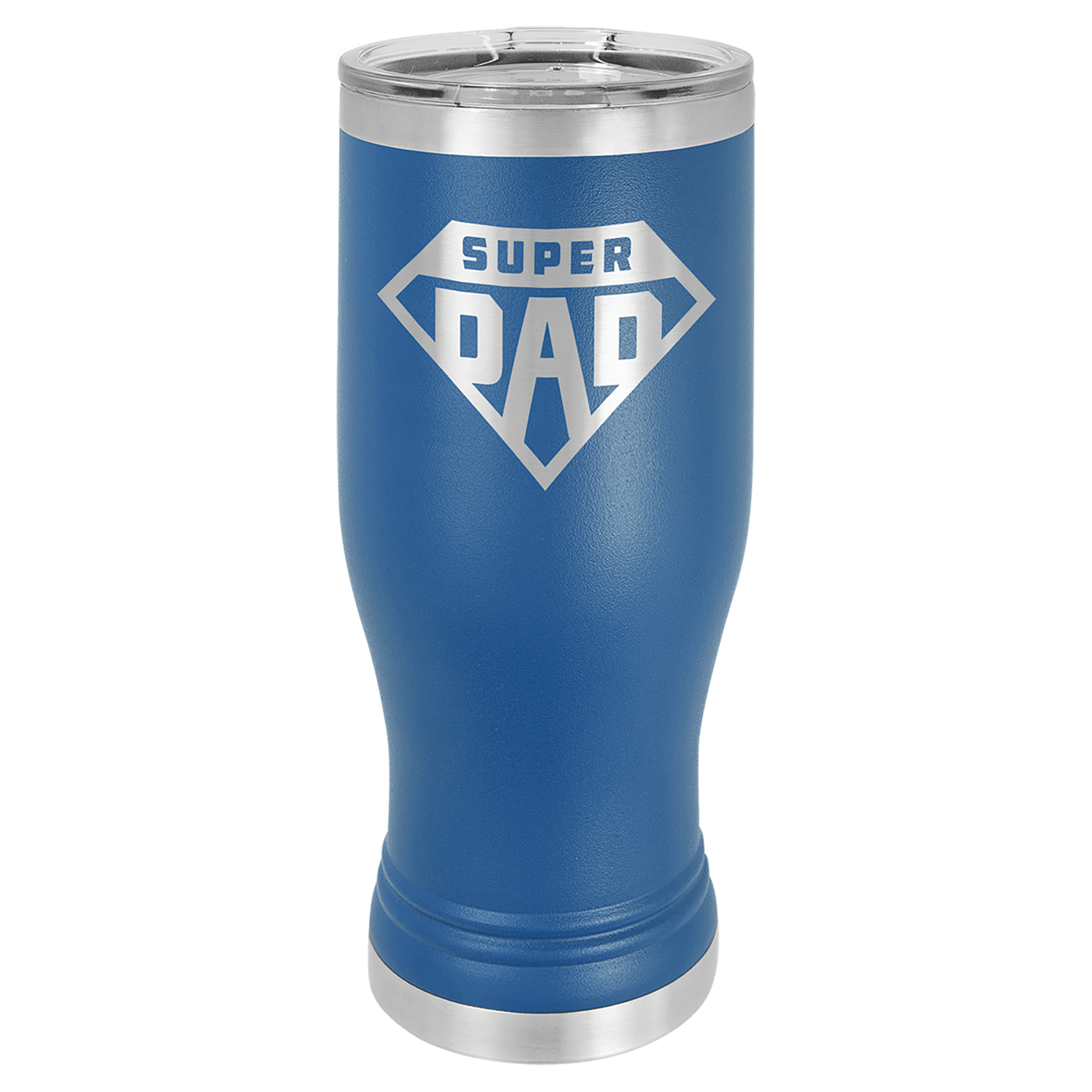 Polar Camel Royal Blue 20 oz. Pilsner with Clear Lid (Sold by Case of 24)