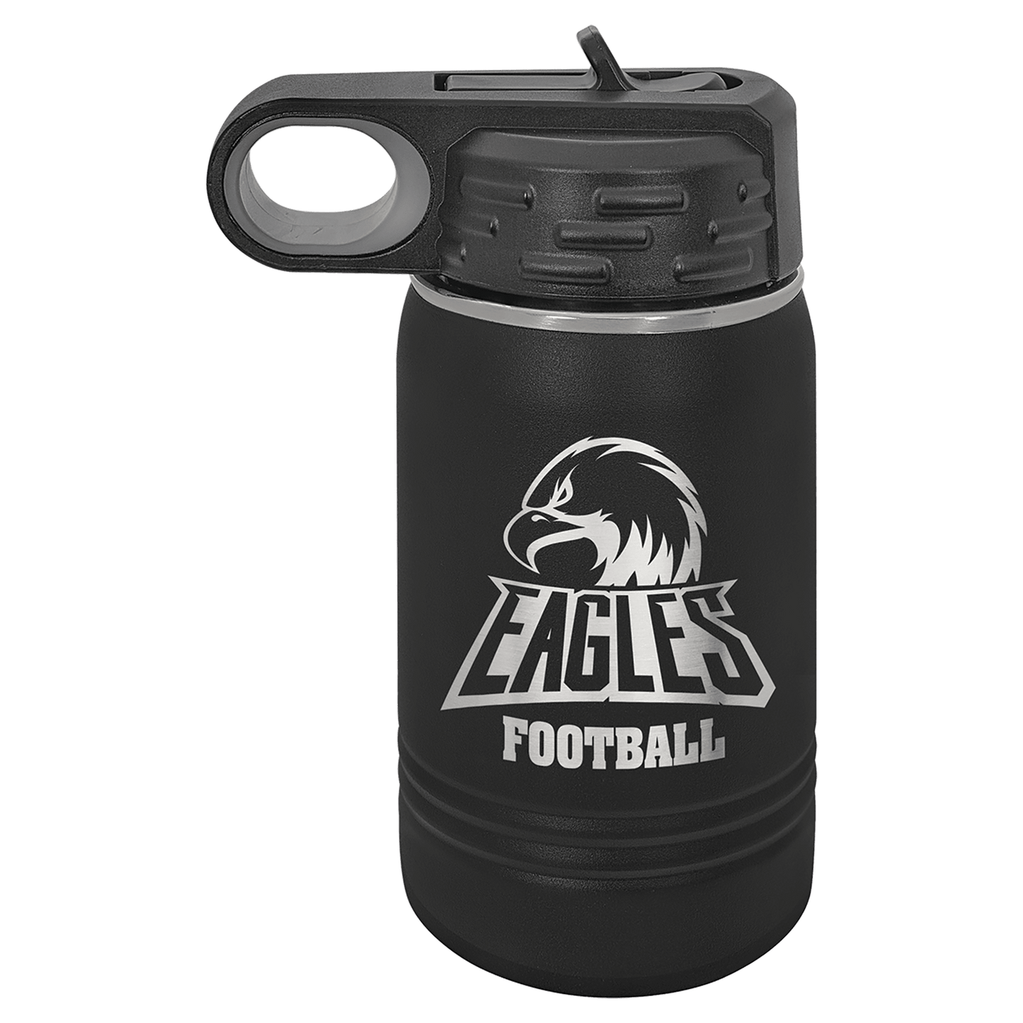 Polar Camel 12 oz. Black Water Bottle (Sold by Case of 24)
