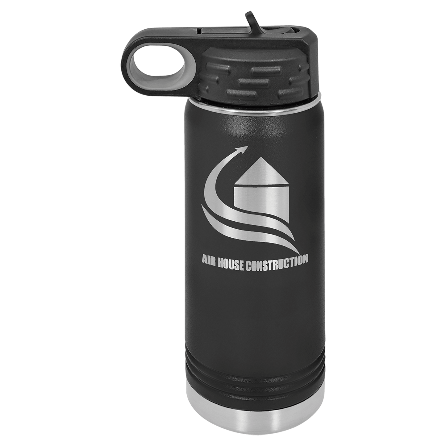 Polar Camel 20 oz. Black Water Bottle (Sold by Case of 24)
