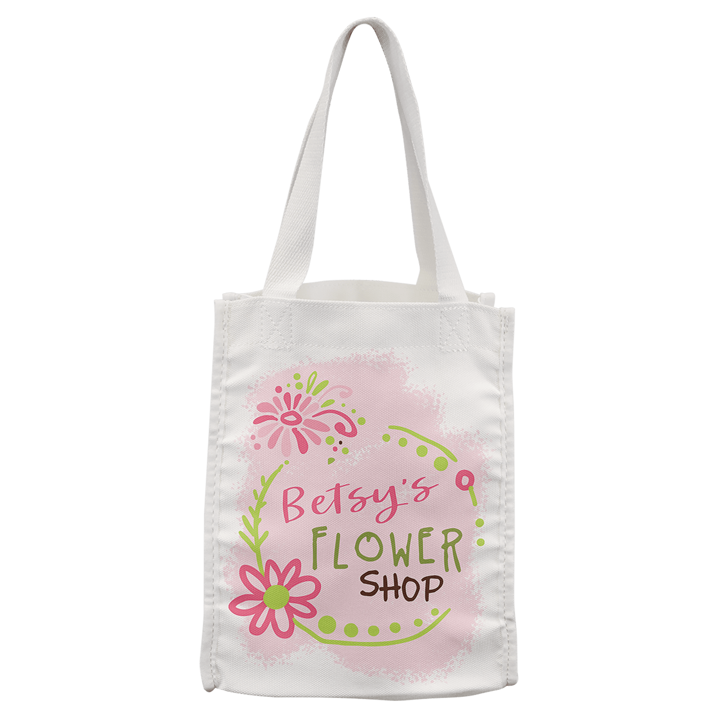 8" x 10" White Canvas Gift Bag with 3" Gusset (Sold by Case of 10)
