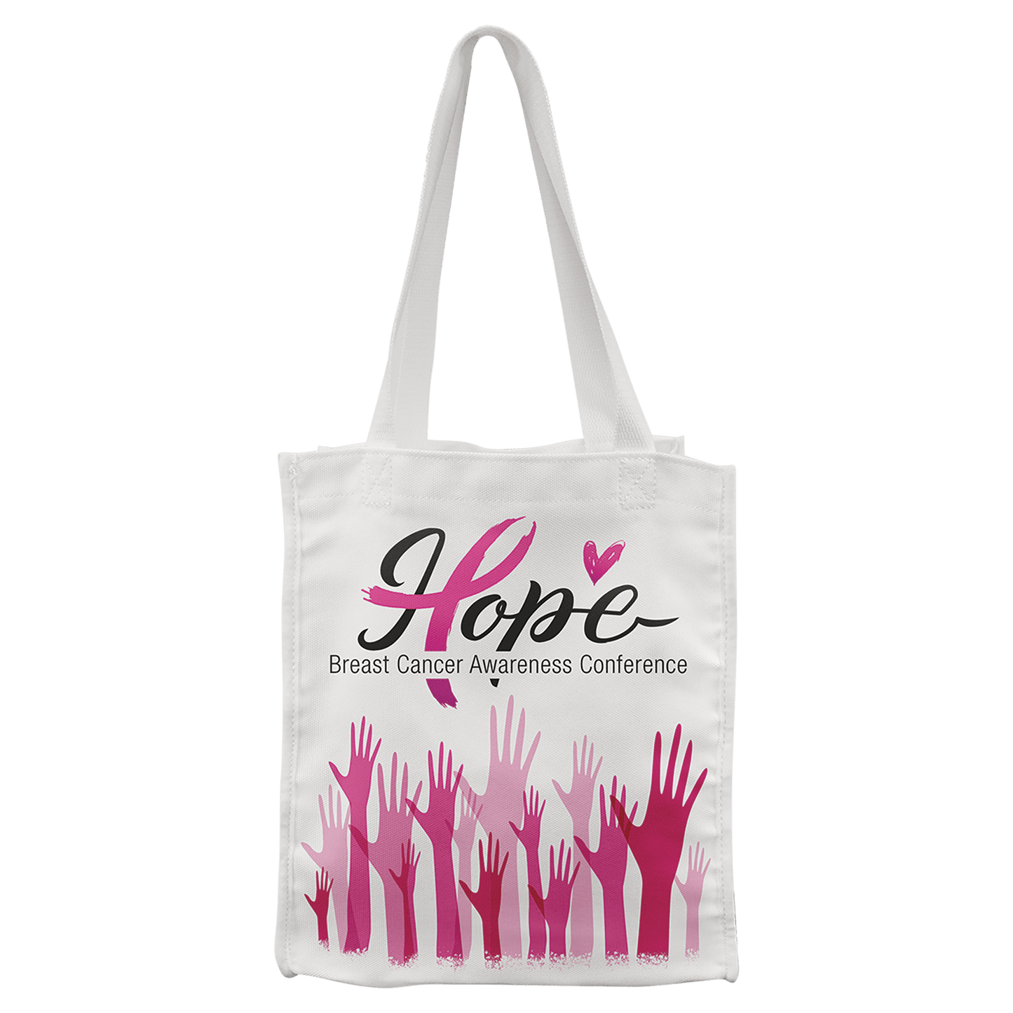 10" x 12" White Canvas Gift Bag with 5 1/2" Gusset (Sold by Case of 10)
