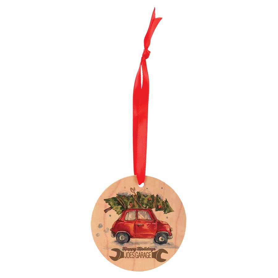 2.75" Round Matte Maple Unisub Sublimatable Ornament (Sold by Case of 25)