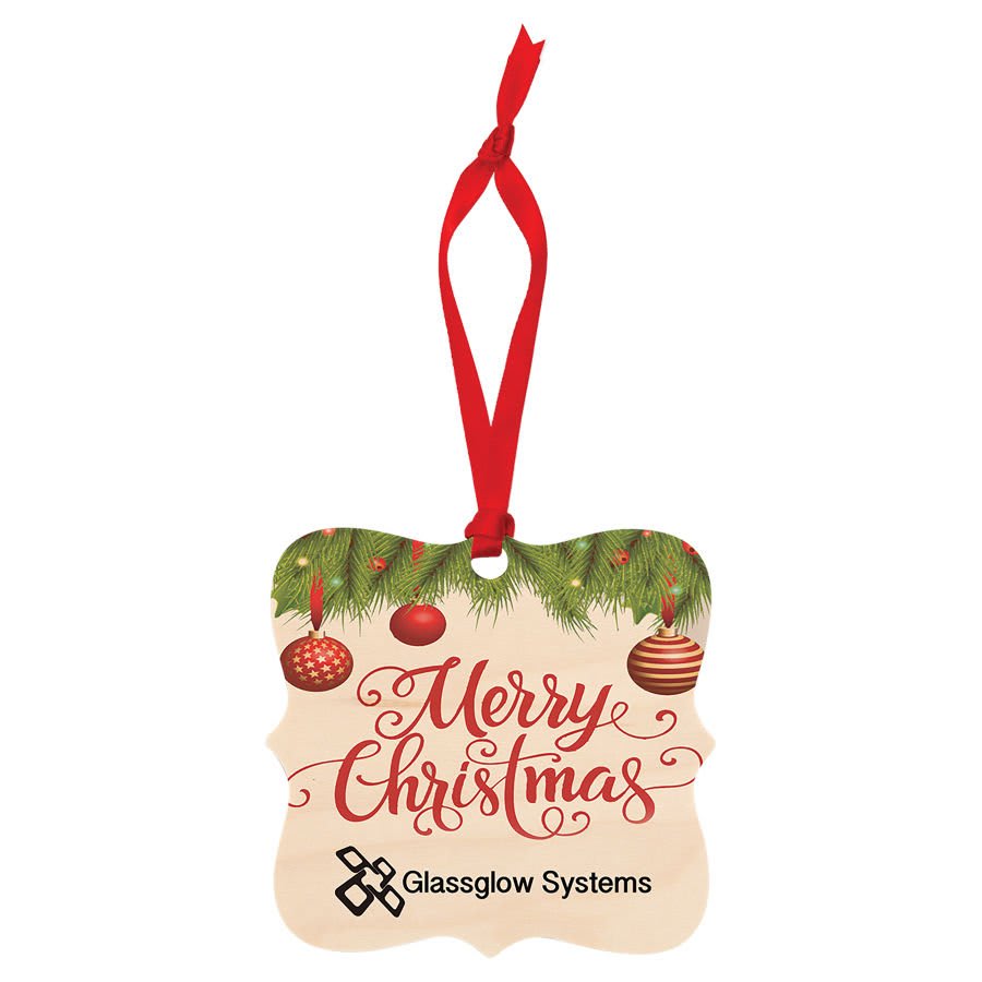3" x 3" Prague Matte Maple Unisub Sublimatable Ornament (Sold by Case of 25)