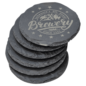4x4" Slate Coaster Set of 6
