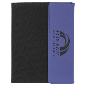 7"x9" Leatherette & Canvas Portfolio w / Notepad