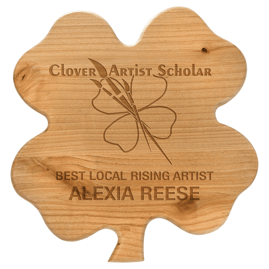 9 3/4" x 10 1/4" Alder Clover Plaque (Sold by Case of 6)